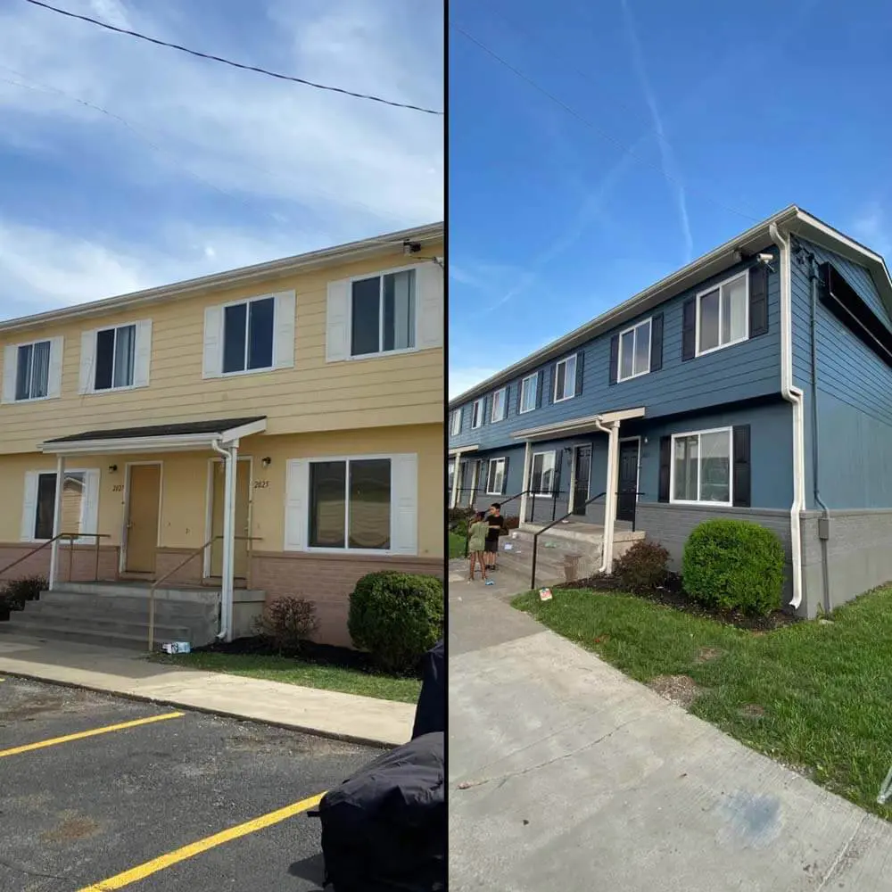 before and after house exterior