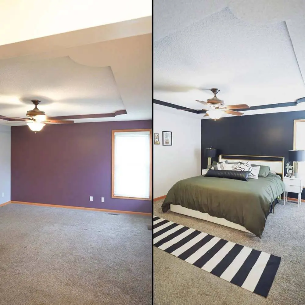 before and after house interior