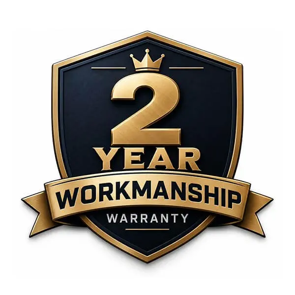 2 year workmanship warranty badge