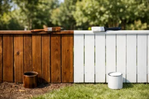 Stain Versus Paint Fence: Which Finish Lasts Longer?