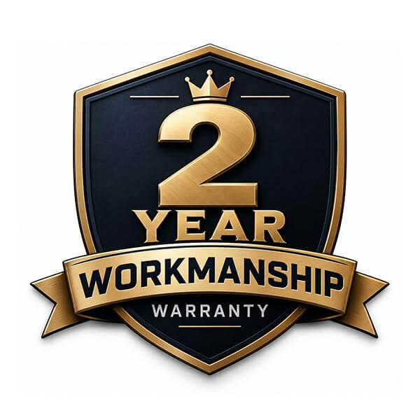 2 year workmanship warranty badge